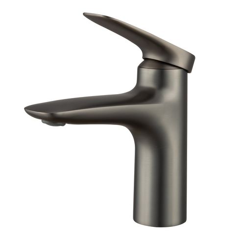 Robinet De Lavabo Nola   Gris   Mitigeur Avec Kit De Montage Et Tuyaux