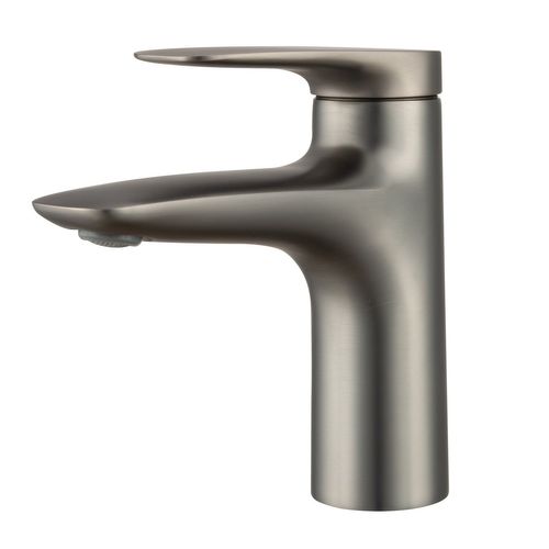 Robinet De Lavabo Nola   Gris   Mitigeur Avec Kit De Montage Et Tuyaux