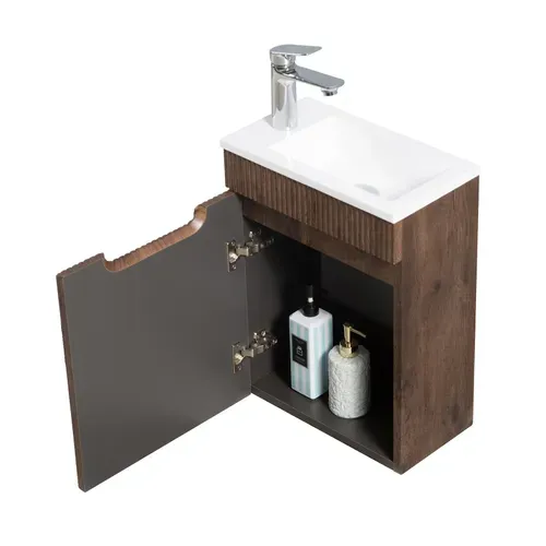 Meuble Lave-Mains Thermis 40 X 22 Cm - Brun Noyer