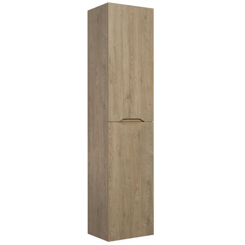 Armoire De Rangement Cairo 40 X 30 X 170 Cm   Chêne Châtaignier   Meuble Colonne Suspendu Avec 2