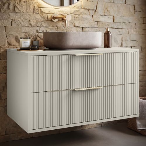 Meuble Sous Vasque Rimini 80 Cm Cashmere Meuble Avec Tiroirs
