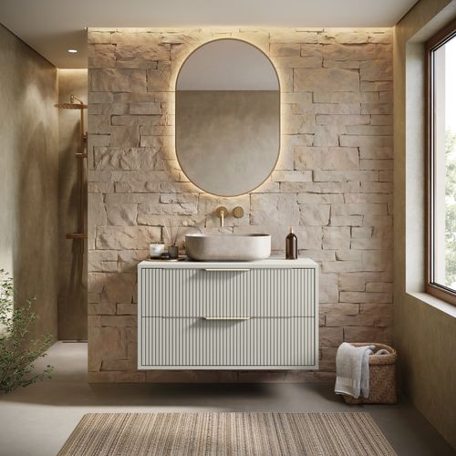 Meuble Sous Vasque Rimini 80 Cm Cashmere Meuble Avec Tiroirs
