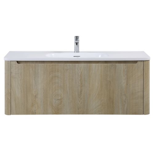 Meuble De Salle De Bain Set Tundra 120 X 48 Cm   Chêne Clair   Meuble De Salle De Bain Avec Lavabo