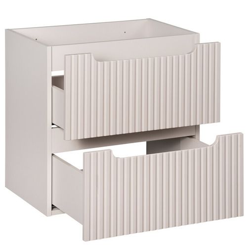 Meuble De Salle De Bain Nova 60 Cm – Cashmere – Meuble Vasque Suspendu Avec 2 Tiroirs