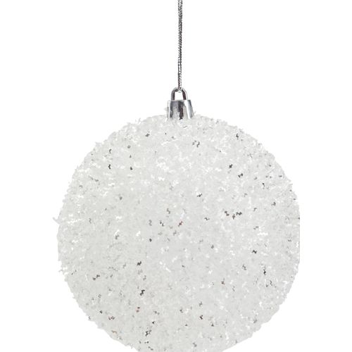 Boule Ø 10 cm GLACIER Blanc vue détaillée