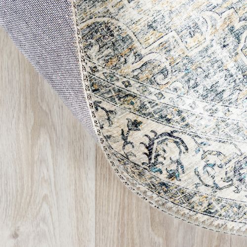 Tapis Rond Vintage - Lago Gris - Rond - D. 280 Cm