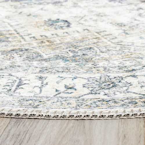 Tapis Rond Vintage - Lago Gris - Rond - D. 280 Cm