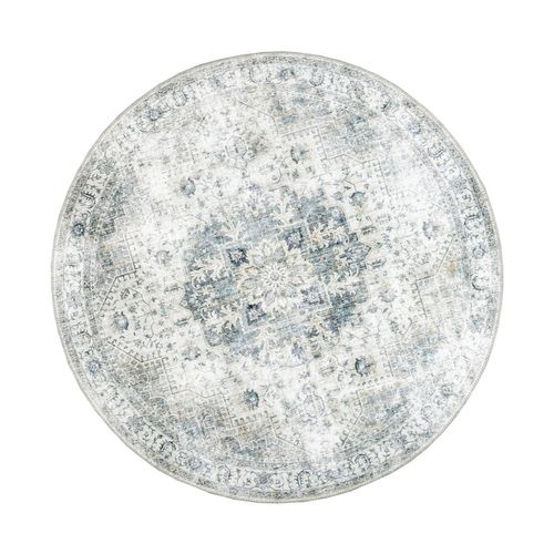 Tapis Rond Vintage - Lago Gris - Rond - D. 280 Cm