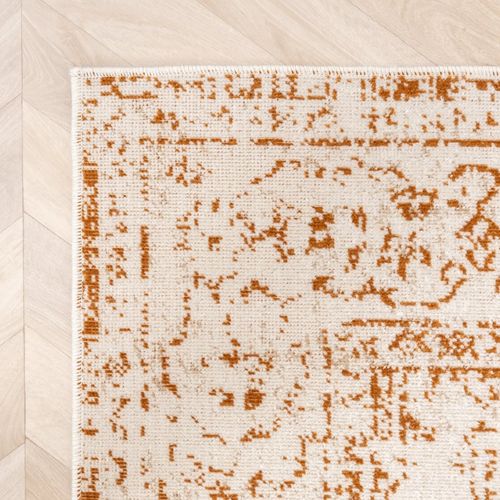 Tapis Vintage - Spring Ethnic Crème/terracotta - Rectangle - 120x170 Cm