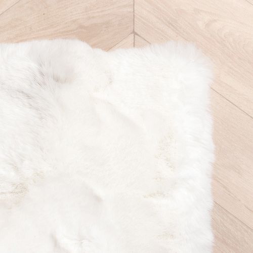 Tapis De Couloir Doux à Poils Longs - Comfy Supreme Blanc - Rectangle - 80x200 Cm