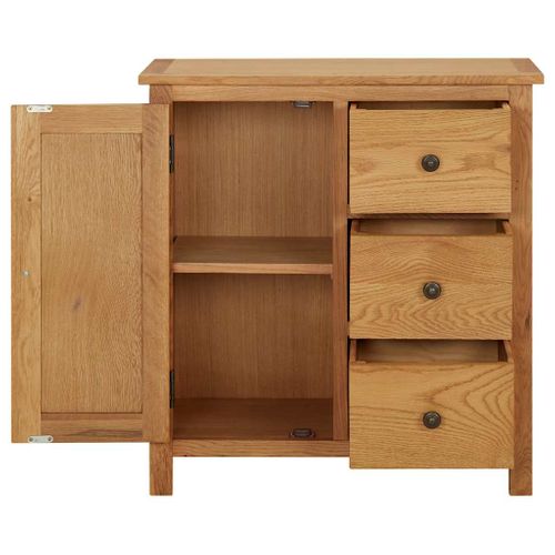 Buffet 70x35x75 Cm Bois De Chêne Massif
