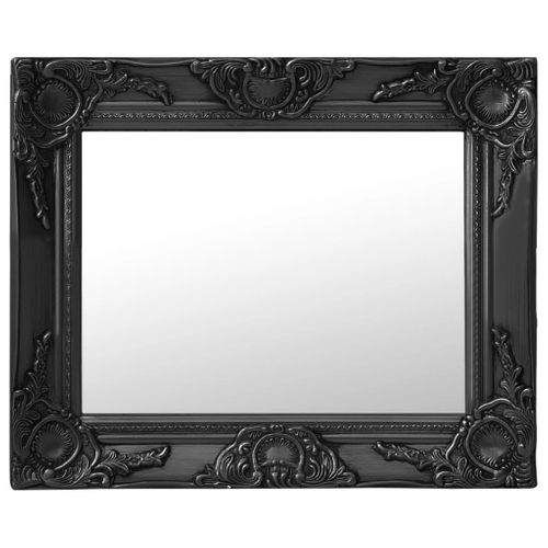 Miroir Mural Style Baroque 50x40 Cm Noir