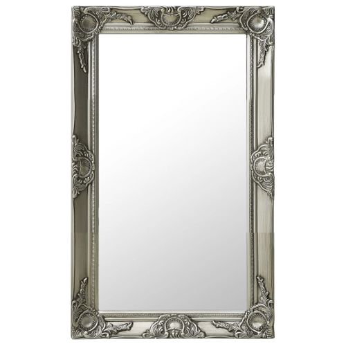 Miroir Mural Style Baroque 50x80 Cm Argenté