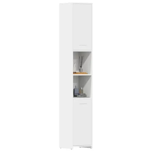 Colonne De Salle De Bain Blanc 30x30x183,5 Cm Aggloméré
