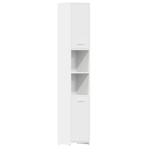 Colonne De Salle De Bain Blanc 30x30x183,5 Cm Aggloméré