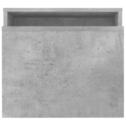 Ensemble De Tables Basses Gigogne Gris Béton 100x48x40 Cm Bois D'ingénierie Tables D'appoint