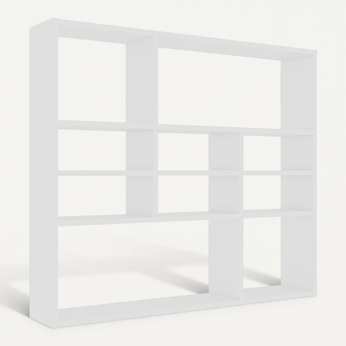 étagère Murale Blanc 90x16x78cm Bois Contreplaqué