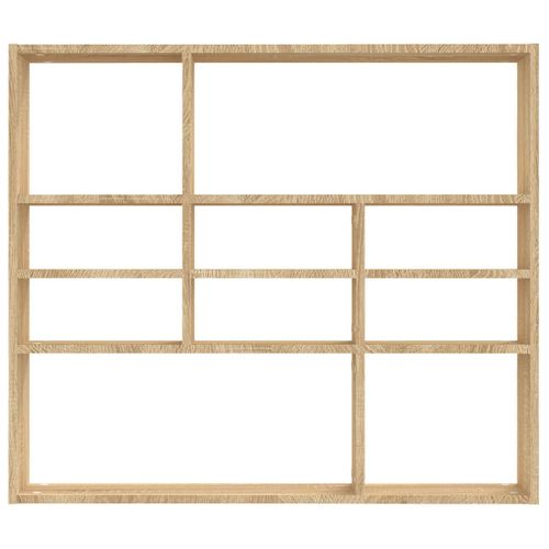 étagère Murale Chêne Sonoma 90x16x78 Cm Bois Contreplaqué