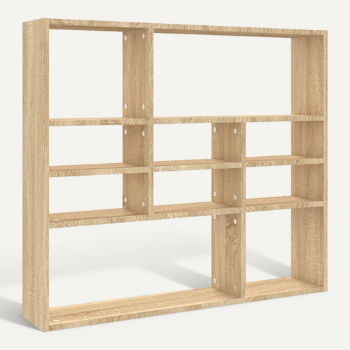 étagère Murale Chêne Sonoma 90x16x78 Cm Bois Contreplaqué