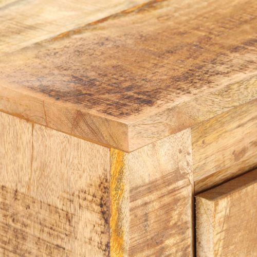 Buffet 59x33x75 Cm Bois De Manguier Brut
