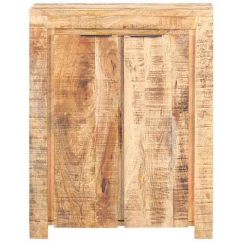Buffet 59x33x75 Cm Bois De Manguier Brut