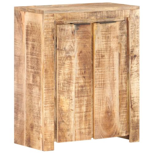 Buffet 59x33x75 Cm Bois De Manguier Brut