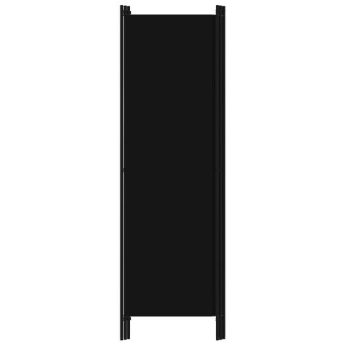 Cloison De Séparation 3 Panneaux Noir 150x180 Cm