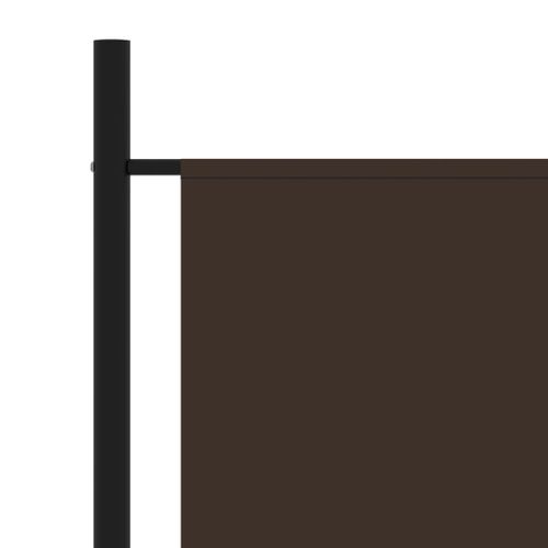Cloison De Séparation 3 Panneaux Marron 260x180 Cm