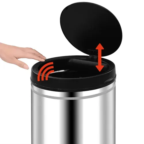 Poubelle À Capteur Automatique 70 L Acier Inoxydable