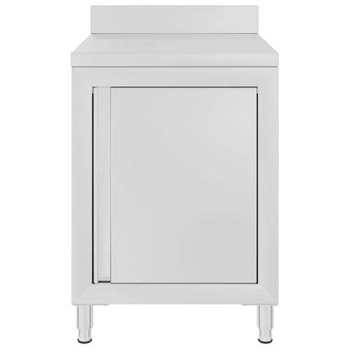 Table De Travail Commerciale Avec Armoire 60x60x96 Cm Inox