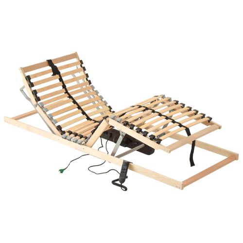 Sommier À Lattes électrique Avec 28 Lattes 7 Zones 90x200 Cm