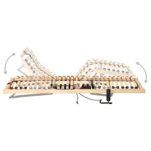 Sommier À Lattes électrique Avec 28 Lattes 7 Zones 90x200 Cm