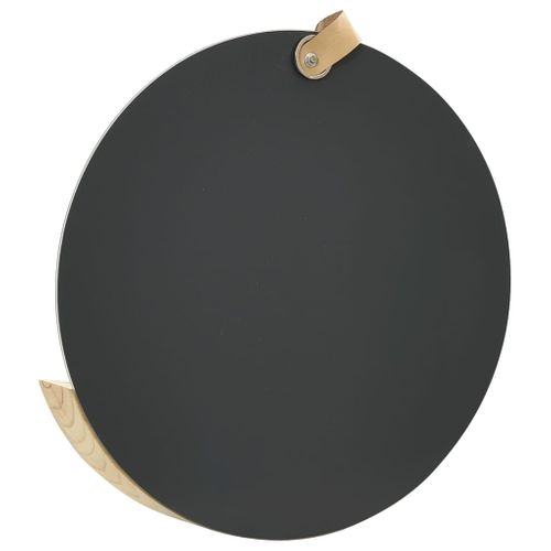 322801 Wall Mirror Solid Pinewood 35 Cm