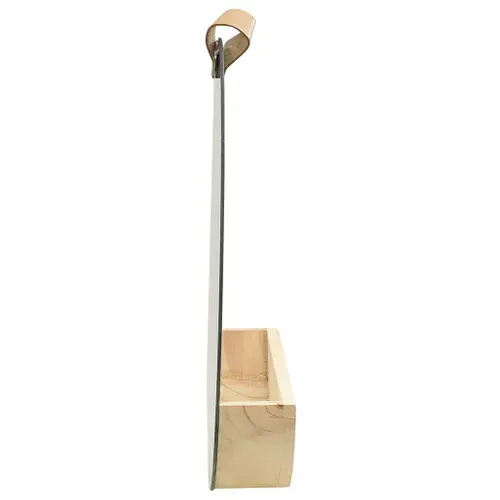 322801 Wall Mirror Solid Pinewood 35 Cm