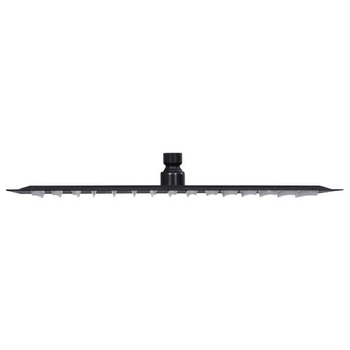 Tête De Douche Pluie Avec Rotule À 360° Carrée Noir 40x40 Cm Acier Inoxydable