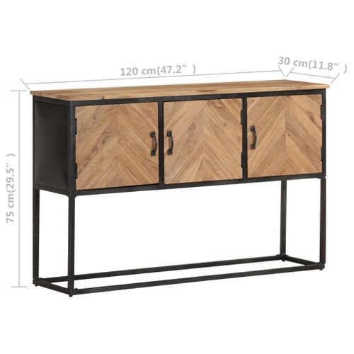 Buffet 120x30x75 Cm Bois D'acacia Solide