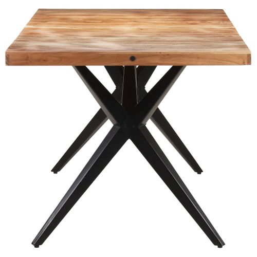 Table De Salle À Manger 160x80x76 Cm Bois D'acacia Solide
