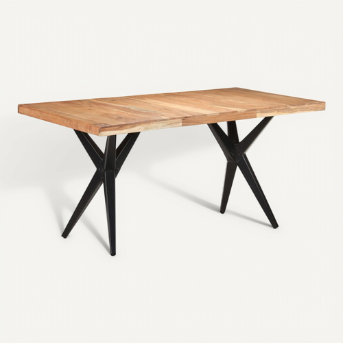 Table De Salle À Manger 160x80x76 Cm Bois D'acacia Solide