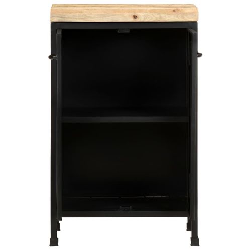 Buffet 47x35x76 Cm Bois De Manguier Brut