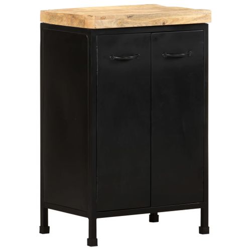 Buffet 47x35x76 Cm Bois De Manguier Brut