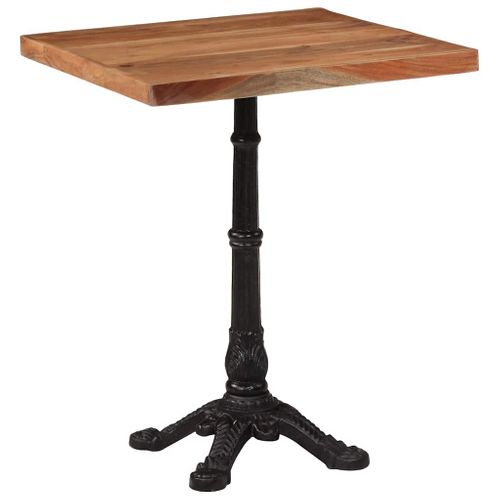 Table De Bistro 60x60x76 Cm Bois D'acacia Massif