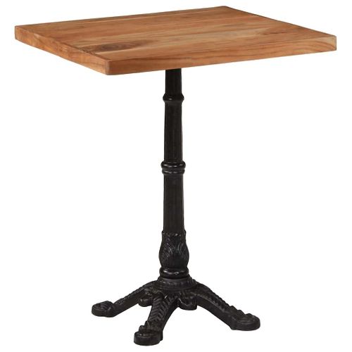 Table De Bistro 60x60x76 Cm Bois D'acacia Massif