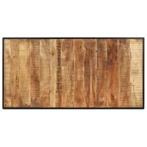 Table De Salle À Manger 200 Cm Bois De Manguier Brut