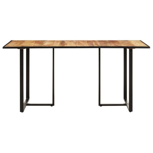 Table De Salle À Manger 200 Cm Bois De Manguier Brut