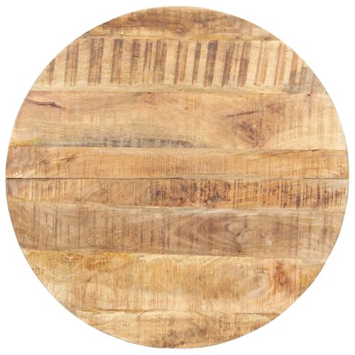 Table De Salle À Manger 80 Cm Bois De Manguier Brut