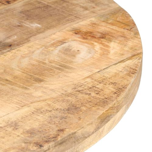 Table De Salle À Manger 80 Cm Bois De Manguier Brut