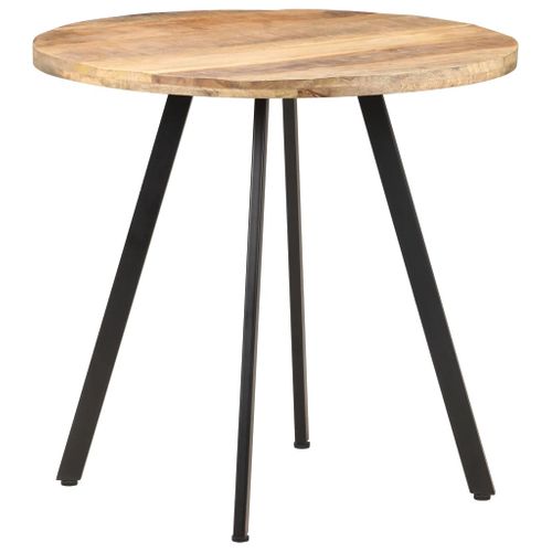 Table De Salle À Manger 80 Cm Bois De Manguier Brut