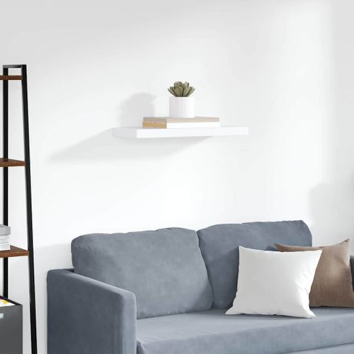 Étagère Murale Flottante Blanc 60x23,5x3,8 Cm Mdf