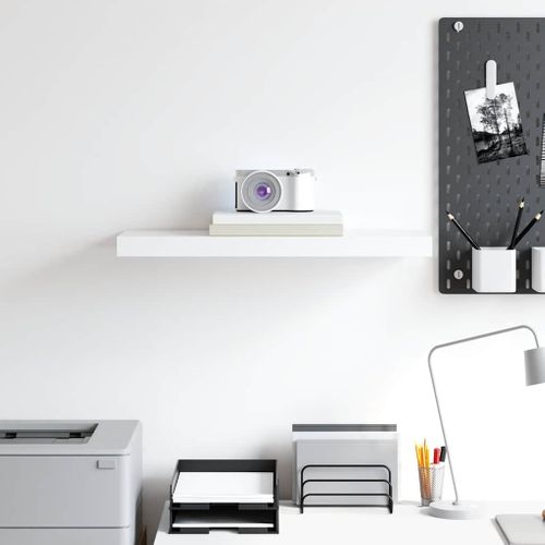 Étagère Murale Flottante Blanc 60x23,5x3,8 Cm Mdf