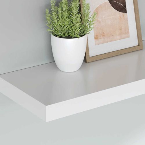 Étagères Murales Flottantes 4 Pièces Blanc 120x23,5x3,8 Cm Mdf